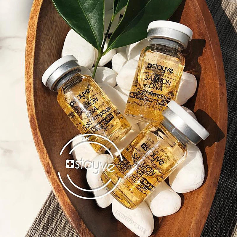 8ml Salmon DNA Gold Ampoule Skin Booster Serum Stayve BB Cream Glow Beginner Starter Kit Korea Face Skin Care Essence Foundation