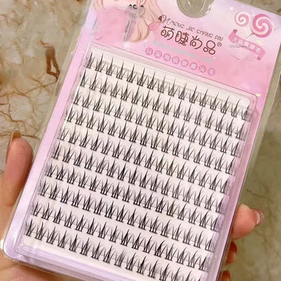 Individual Eyelashes DIY Eyelash Clusters Natural Fake Eyelashes Lash Clusters Manga Lashes Newbie Daily Eyelashes Makeup