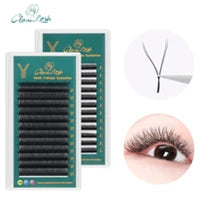 ANNAFRIS 8-25mm Mixed Length Individual Mink Eyelash Extension Supplies Natural Matte Black Soft Russian Volume Lashes Maquiagem