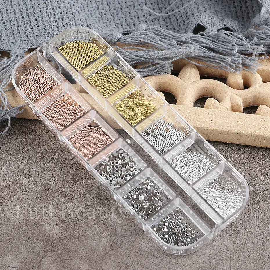 White Pearls Nail Art Rhinestones Half Round Bead Mixed Size Half Round Flatback Pearls For DIY Decoration Nail Bead Stones