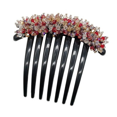 Women Hair Comb Rhinestone Crystal Hair Clips Hairpins Lady Bride Wedding Party Headdress Headwear Elegant Hair Accessories
