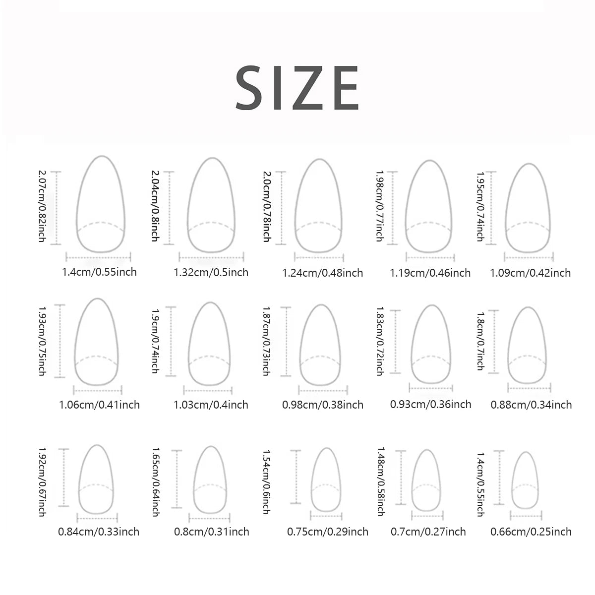 24 PCs Short French Simple Solid Nails with 1 Jelly Gel and 1 Nail File