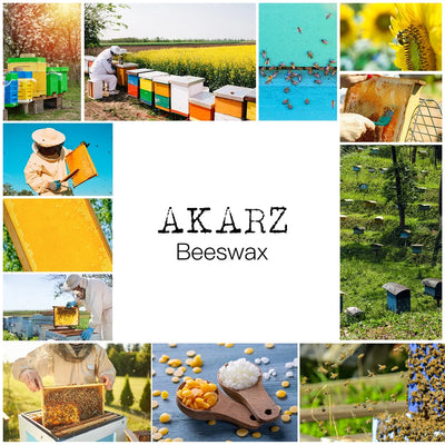 AKARZ 100% Organic Natural Pure Yellow Beeswax Pellet Honey Cosmetic Grade Lipstick Soap Skin Care DIY Raw Material