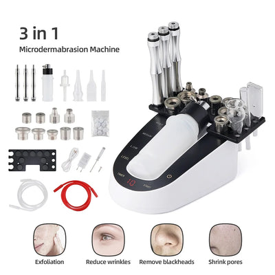 Professional Facial Diamond Microdermabrasion Machine Home Use Face Peeling Beauty Machine Exfoliation Pore Cleaning Skin Care