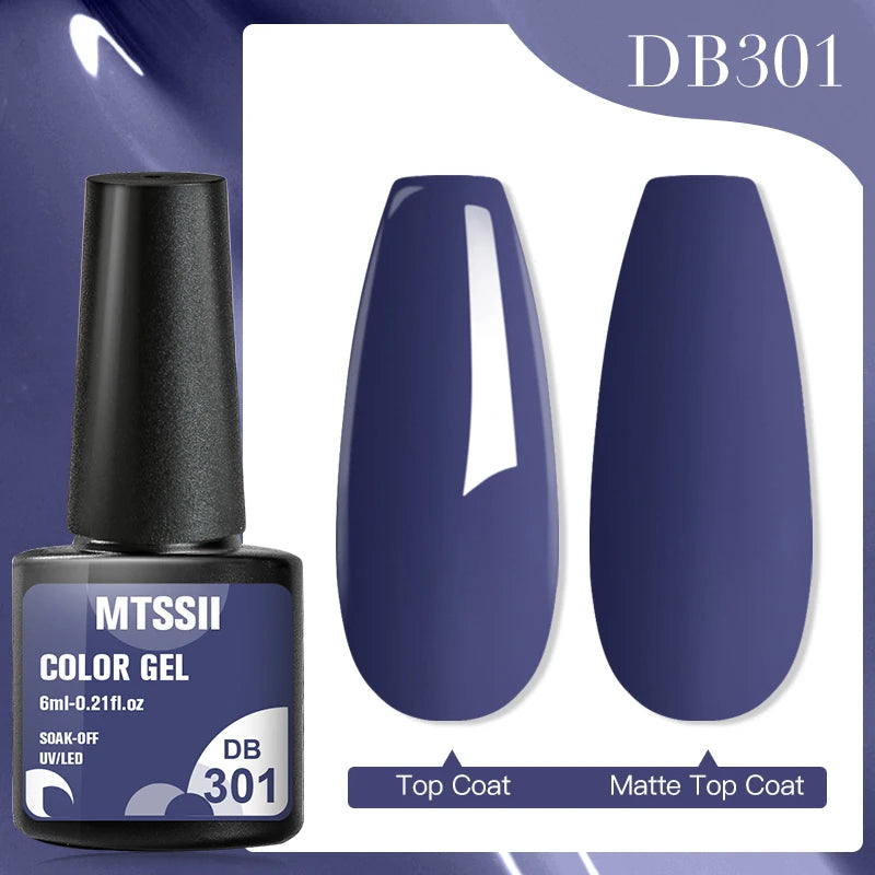 Mtssii 6ml Nail Gel Jelly Eggshell Gel Nail Polish Transparent Gel Soak Off Nail Art Gel UV LED Varnish