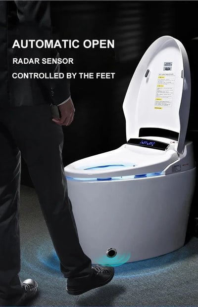 2025 Smart Toilet Luxury Automatic Flush Intelligent No water pressure limit Bowls Rimless Water Closet Wc Toilet Remote Control