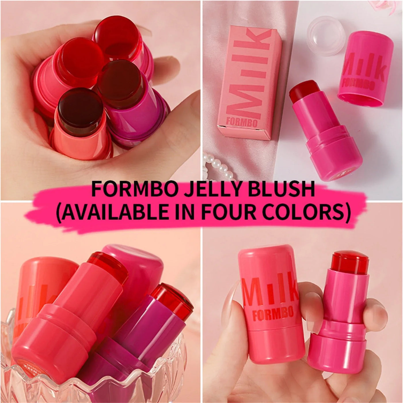 Milk Jelly Blush Milk Makeup Jelly Tint Blush Milk Cooling Water Jelly Tint Water Jelly Tint Stick Sheer Lip Cheek Stain 2025