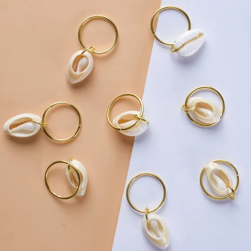 5pcs/bag Hair Braid Bead Butterfly Dreadlock Beads Ring Braiding Hair Sparkly Hair Styling Tool Bohemian Braid Hairs Accessories