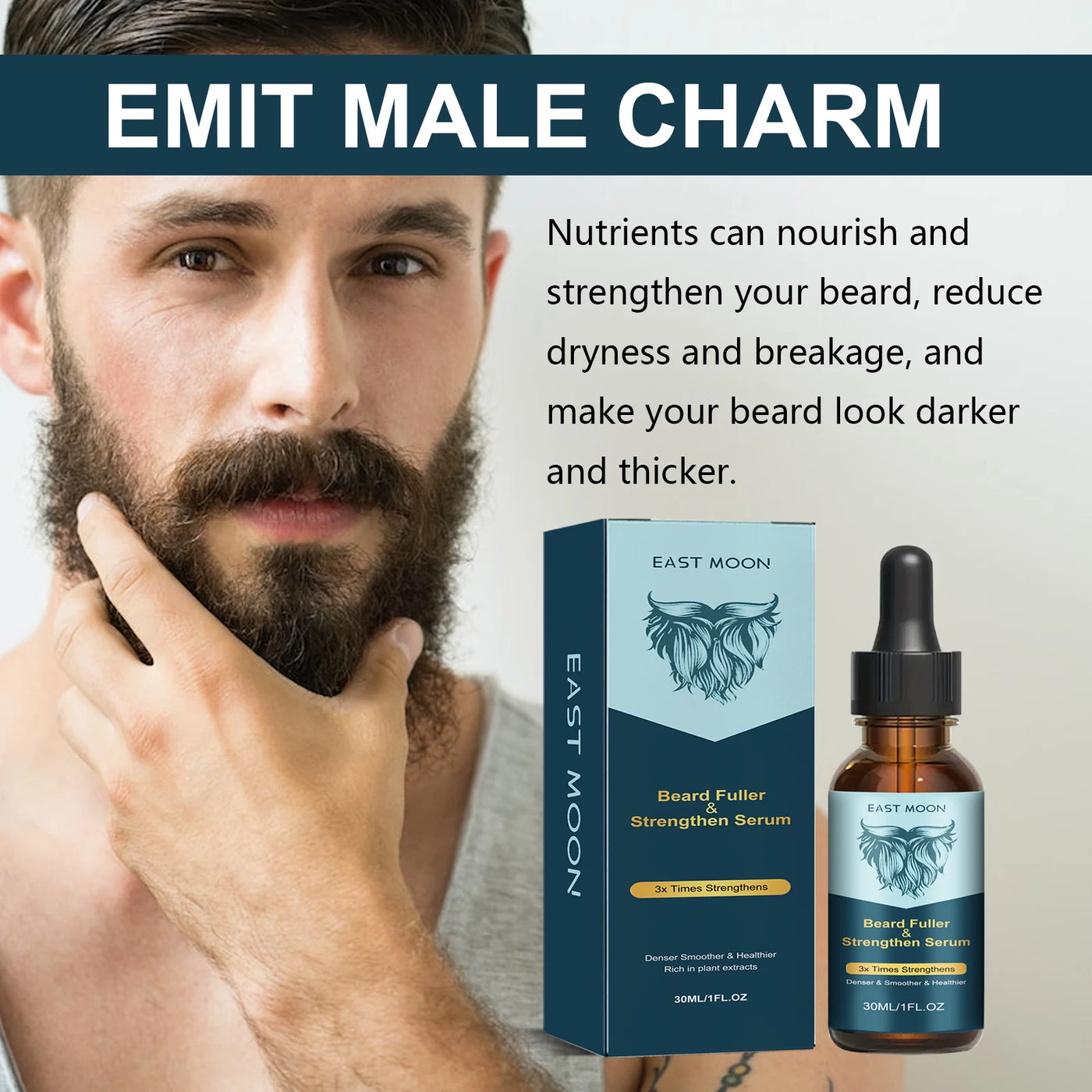 Natural Hair Care Essential Oil Ginger Polygonum Multiflorum Deep Nourish Thicken Soft Smooth Serum for Hair Beard Growing Care