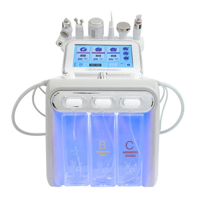 6 in1 Hydro Water Oxygen Jet Peel Machine Oxy Spray Facial Machine Cleaning RF Lifting Dermabrasion Skin Care Beauty Device Spa