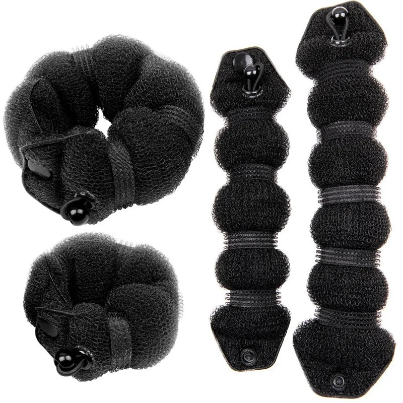 Hair Bun Maker Donut Magic Foam Sponge 3 Styles Hair Styling Braiders Tools Twist Headband Hairs Braiders Women Styling Tools