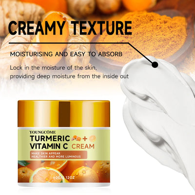 Turmeric and vitamin C firming face cream Anti-oxidant Nourishing Moisturizing Repair Skin Brighten Fade Dark Spot Essence Face