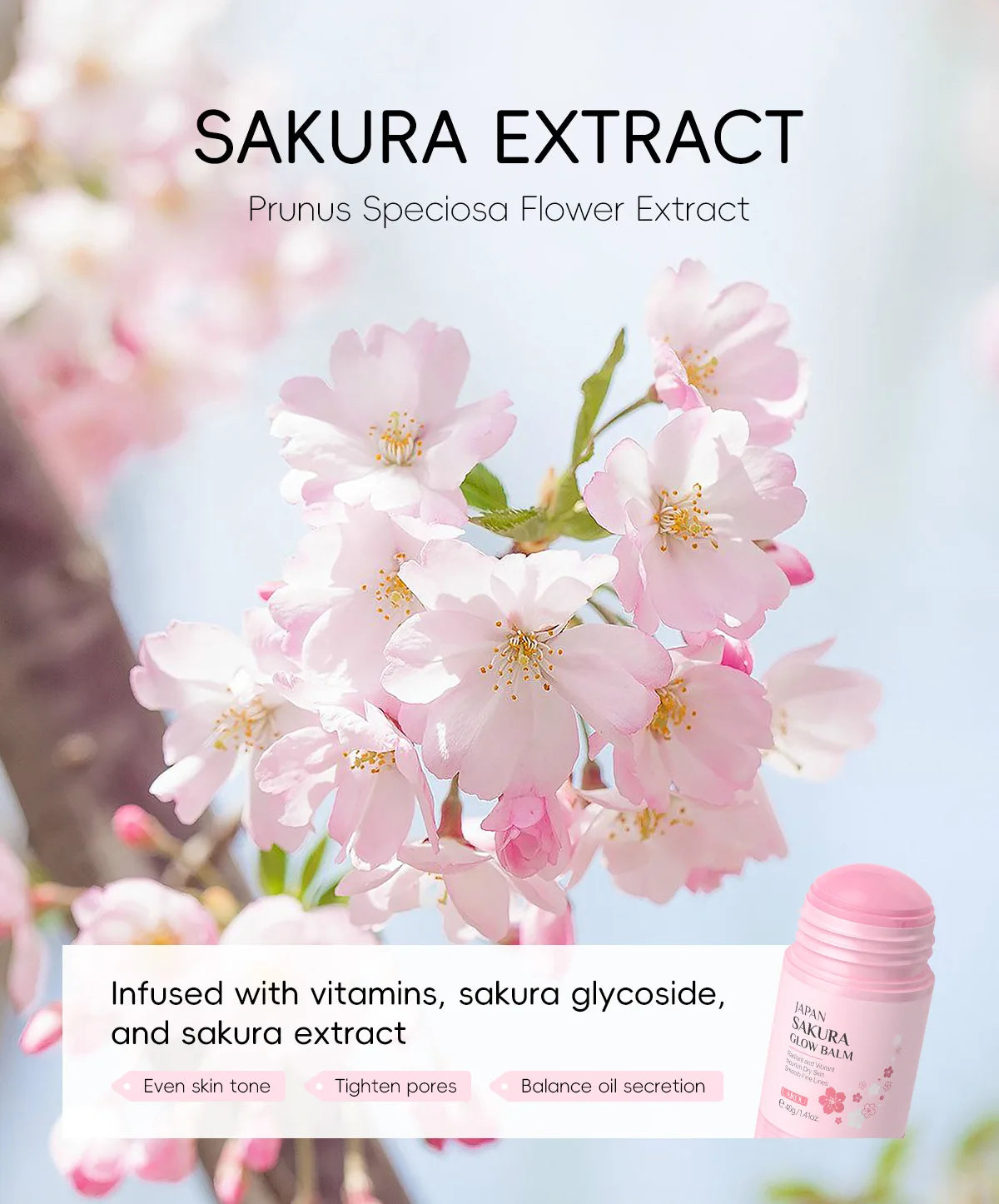 Sakura Solid Face Mask Stick Deep Cleaning Green Tea Facial Mask Reduces Blackhead Pores Oil Control Moisturizing Mud Mask 40g