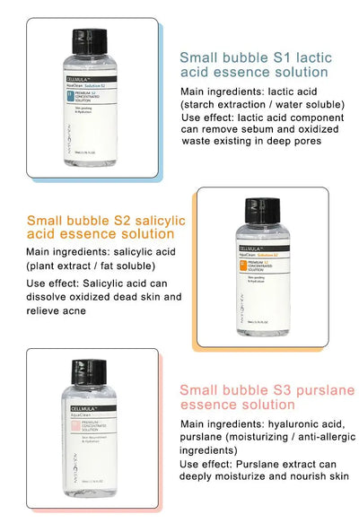 Aqua Peeling Solution Skin Clean Essence Product Serum for Hydrogen Facial Machine Face Deep Cleaning (50ml=800ml)