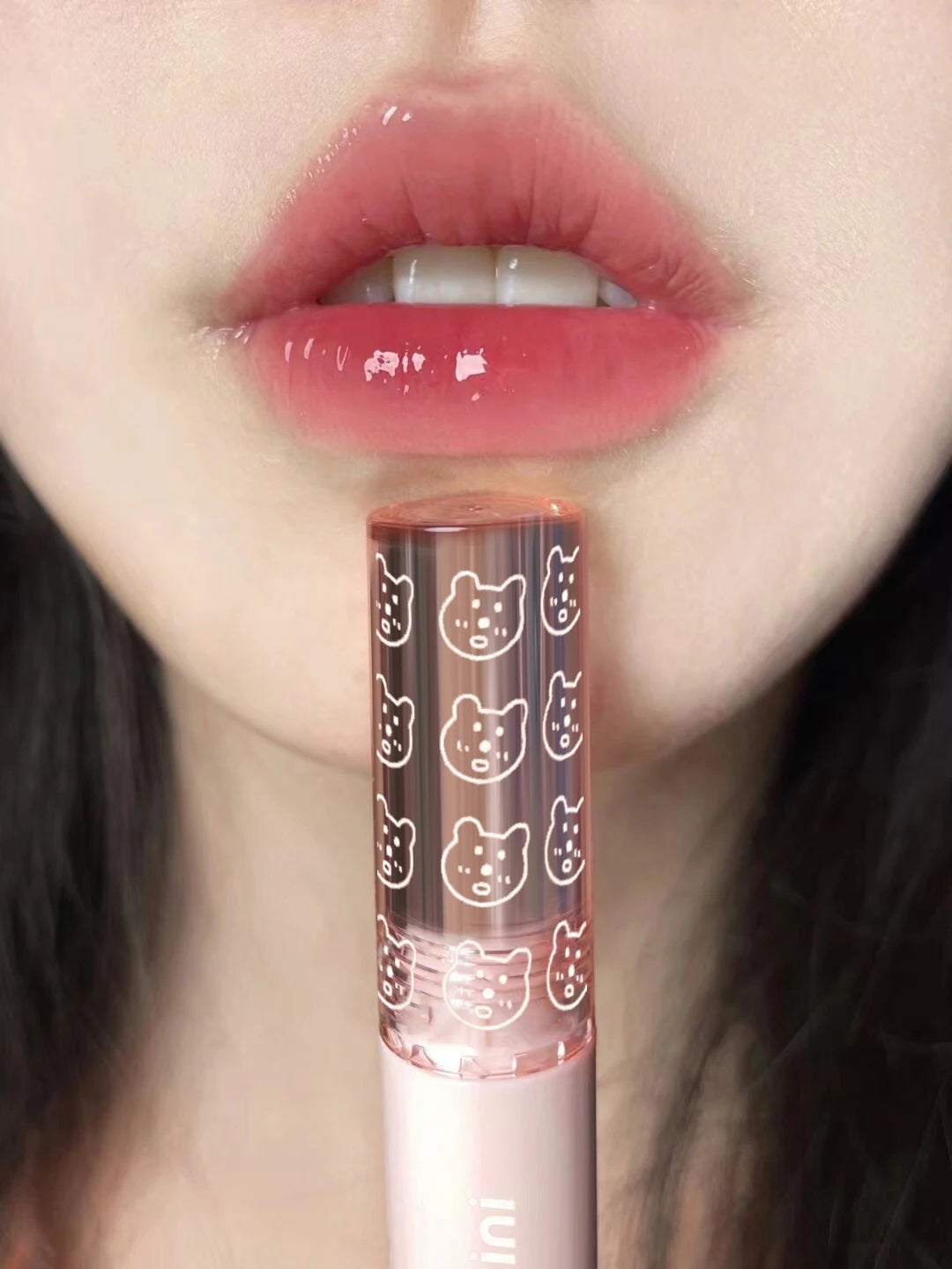 Cherry Pink Mirror Water Lip Gloss Waterproof Nude Brown Clear Tint Glass Lip Oil Liquid Lipstick for Makeup