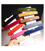 Morandi Color Spring Hair Clip Women Girls Temperament Ponytail Hairpin Korean Colorful Matte Barrettes Hair Styling Accessories