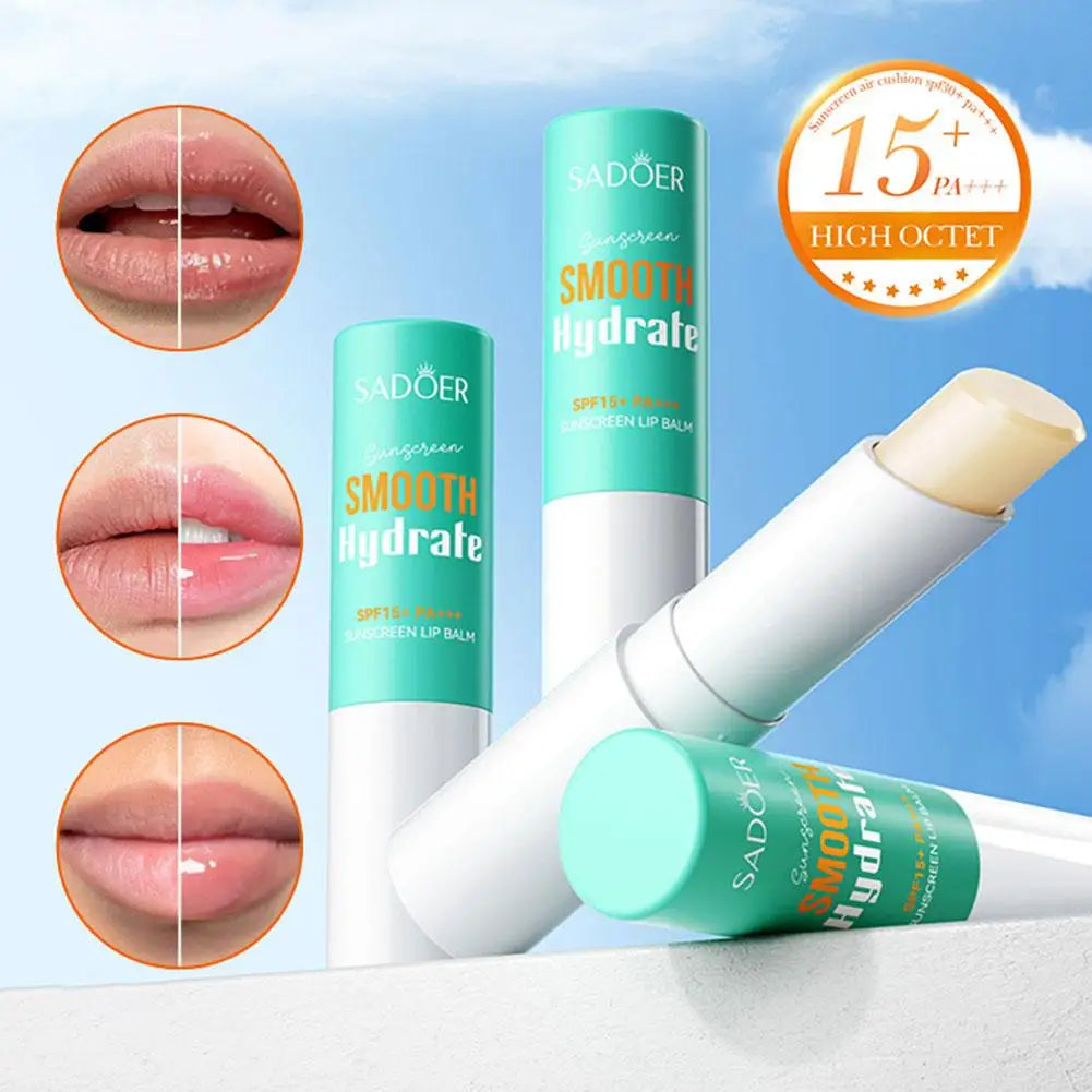 SADOER Hyaluronic Acid Lipstick Lips Skincare Nourishing Brightening Moisturizing Lip Balm Lips Skin Care Products