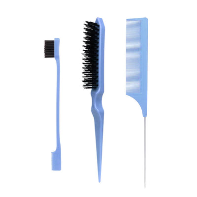 3pcs/set Double Sided Hair Edge Brush Set Hair Styling Comb Control Brush Accessories Hairline Brush Comb Styling Partition Comb