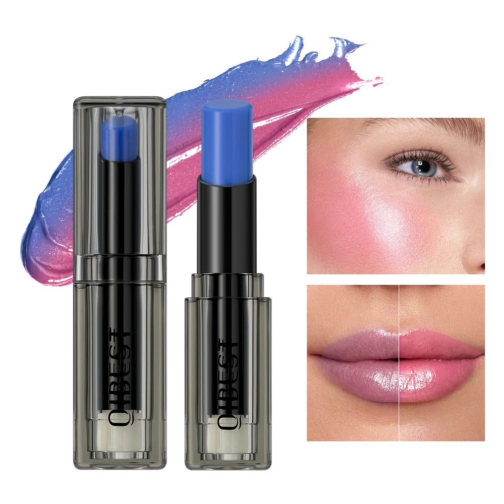 QIBEST Magic Color Changing Lip Stick Moisturizing Long Lasting PH Change Shift Colors Lip Balm Nourish Lip Stain Tint Makeup
