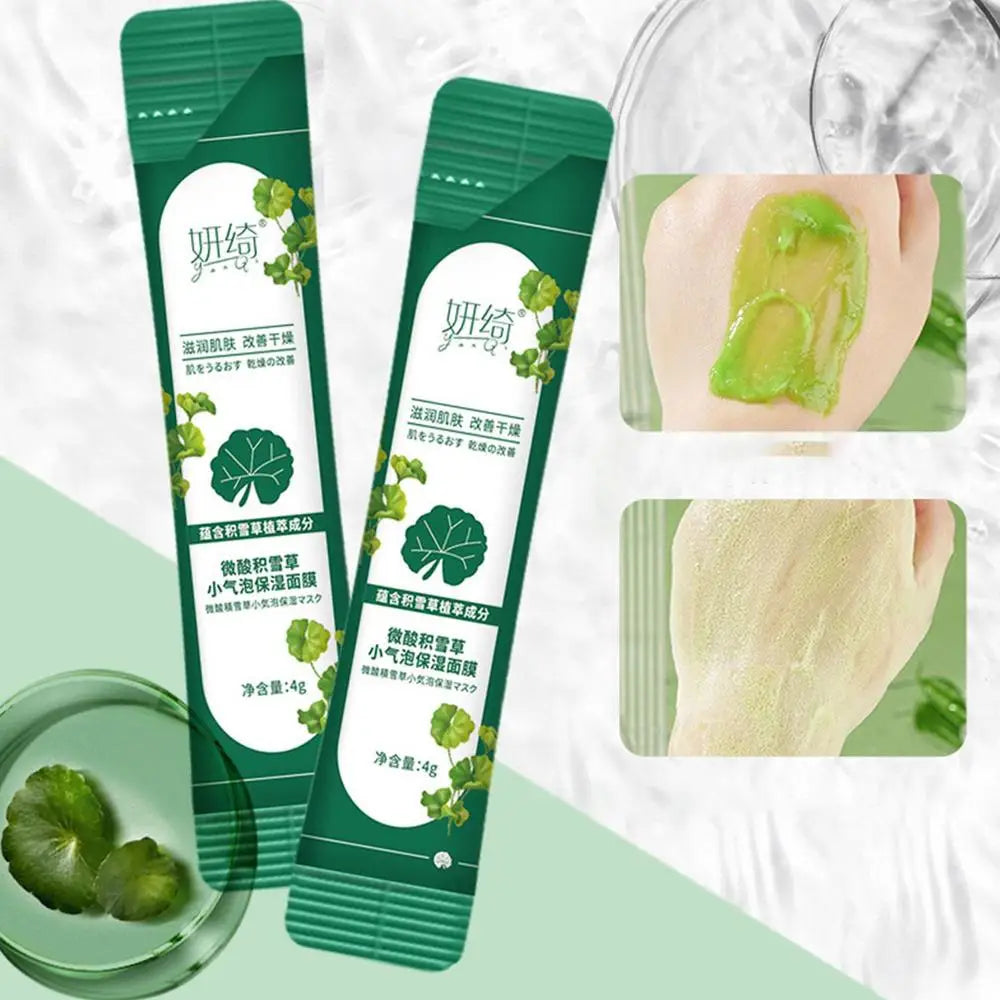 Foam Masque Skin Care Centella Asiatica Facial Bubble Cover Foam Masque For Oil Control Clean Pores Moisturizing 12pcs