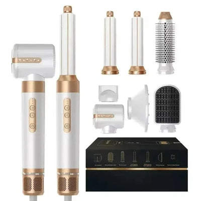 7 in 1 Hair Dryer Negative Ion Airwrap Styling Hair Curler Straightening Brush Brushless Motor Professional Hair Dryer Set