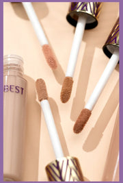 QIBEST Concealer Liquid Foundation Face Makeup Women Brightening Cream Full Coverage Concealer Lasting Modify Corrector Skin