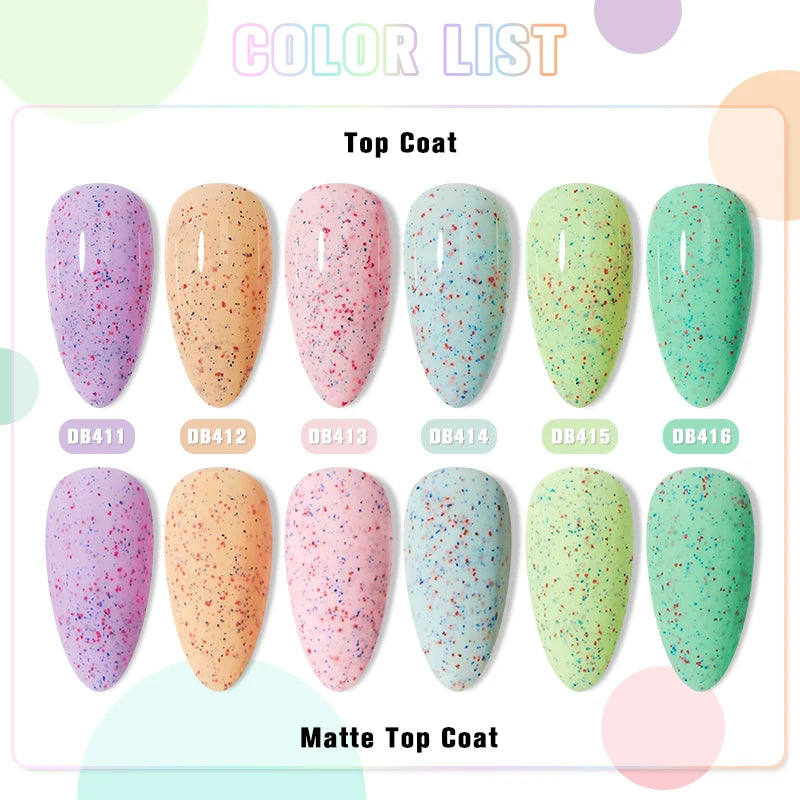 Mtssii 6ml Nail Gel Jelly Eggshell Gel Nail Polish Transparent Gel Soak Off Nail Art Gel UV LED Varnish