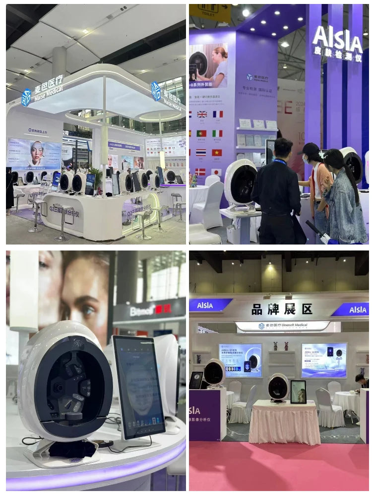 AISIA Q1 3D AI Facial Skin Analyzer Detection Skin Problem Diagnosis 8 Spectrum Professional Analysis Beauty Salon Equipment