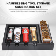 Barber Tray Holder Multifunctional Anti Slip Detachable Hair Comb Scissors Rack Hairdressing Tools Box Barbershop Accessories