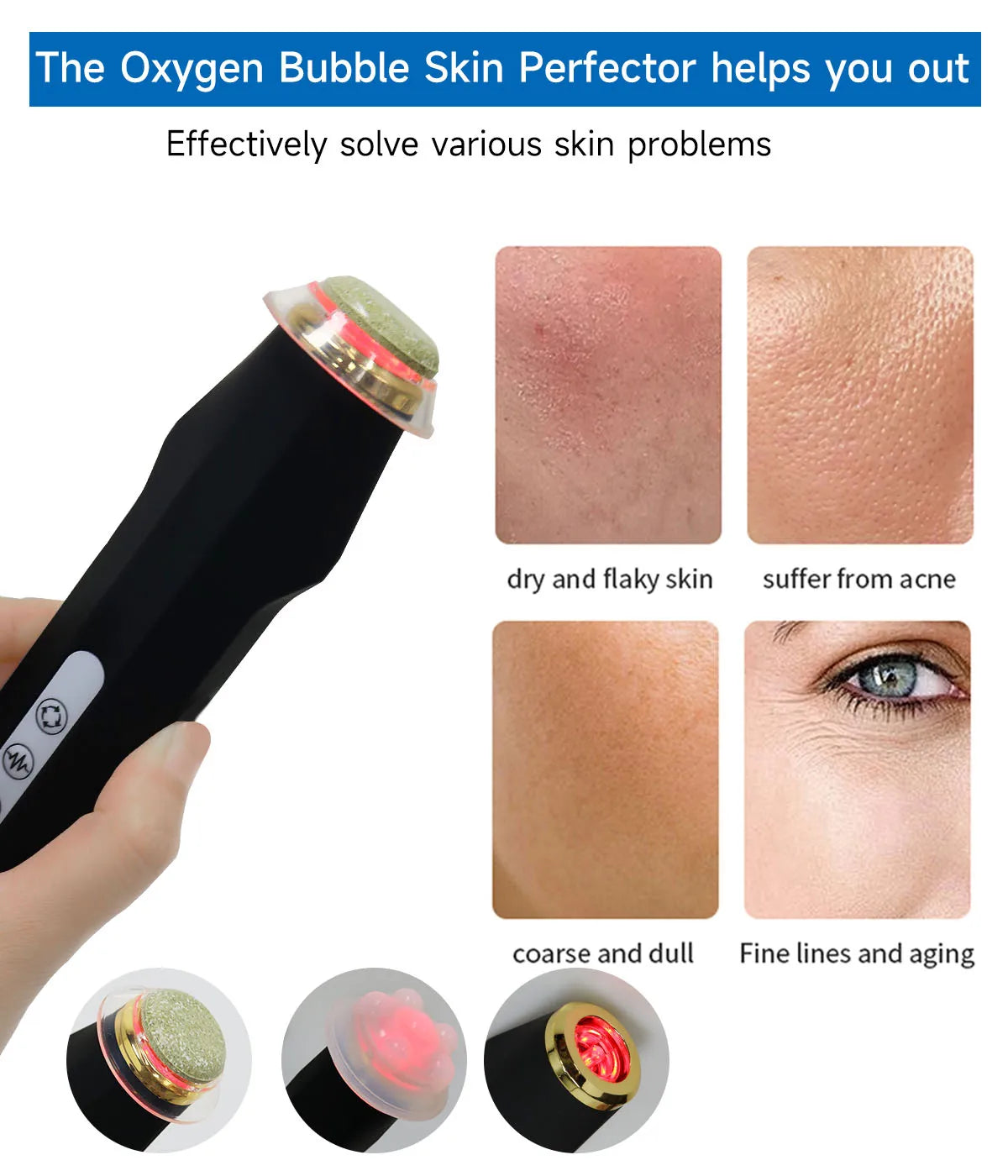 NEWGAGA Facial CO2 Oxygen Bubble Machine Oxygen Jet Spa Capsule Serum Gel Facial Massage Exfoliate Rejuvenation Beauty Device