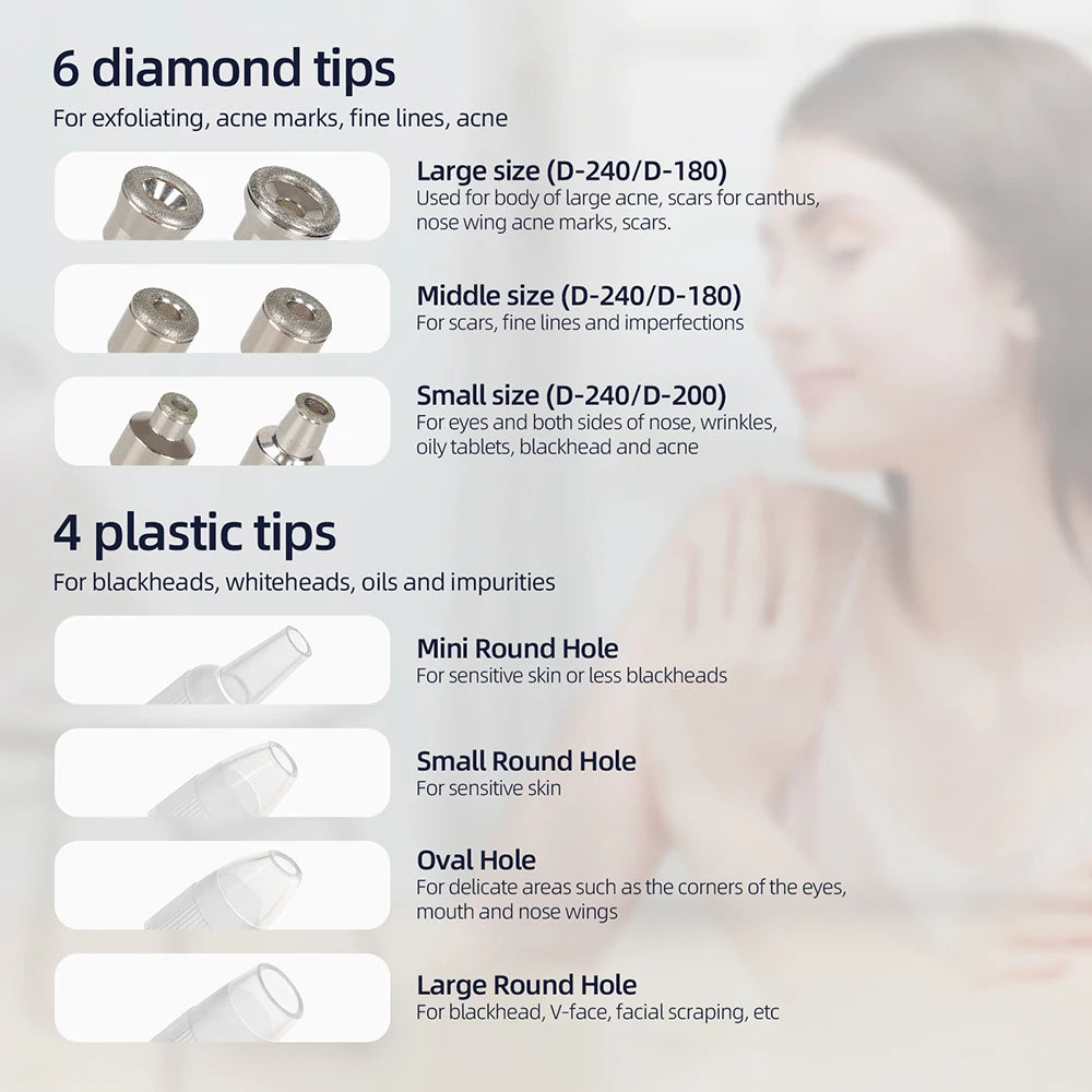 Foreverlily Diamond Microdermabrasion Dermabrasion Machine Water Spray Exfoliation Beauty Machine Wrinkle Face Peeling Machine