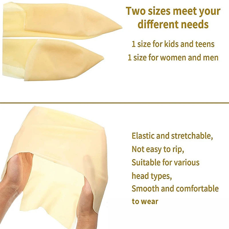 1Pc Universal 58cm Width Funny Latex Skin Fake Bald Head Unisex Fancy Movie Party Dress Skinhead Wig Cap Hat Hairpiece Accessory