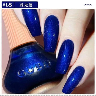 45 Colors Nail Polish Oil-based Nails Polish No-bake Quick Dry Non-tear Small Glitter Nail Gel Transparent Red Nail Art