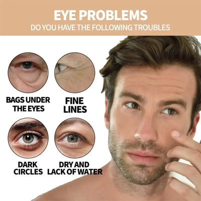 Men's Retinol Eye Cream Eye Bag Firming Lifting Cream Lightening Dark Circles Eye Skin Instant Repair Serum Stick Skincare