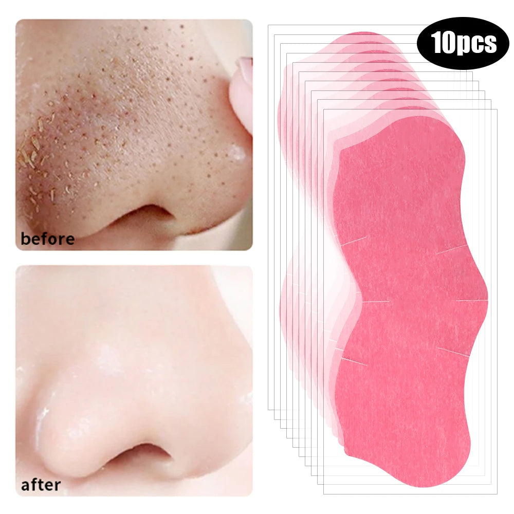 Peel Off Nose Blackhead Remover Mask Deep Cleansing Shrink Pore Acne Treatment Strips Nose Patches Face Skin Care Beauty Tools