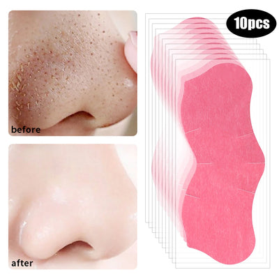 Peel Off Nose Blackhead Remover Mask Deep Cleansing Shrink Pore Acne Treatment Strips Nose Patches Face Skin Care Beauty Tools