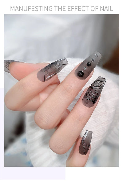 5ml Painted Embossed Gel Nail Polish 3D Black White Nail Art Plaster Gypsum Drawing Painting Carving Gel Salon DIY Manicure Tool