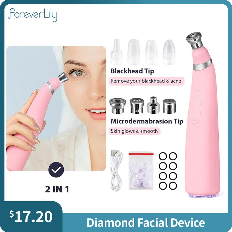 2-In-1 Diamond Microdermabrasion Dermabrasion Machine Water Spray Exfoliation Beauty Machine Facial Peeling Device