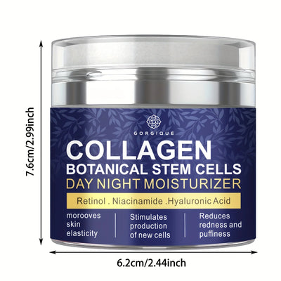 Collagen Face Cream with Airless Pump Collagen Botanical Stem Cells Cream for Skin with Retinol Niacinamide Hyaluronic Acid