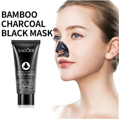 Bamboo Charcoal Nose Blackhead Remover Mask Peel Off Mask Oil-Control Deep Cleansing Shrink Pore Acne Treatment Skin Care