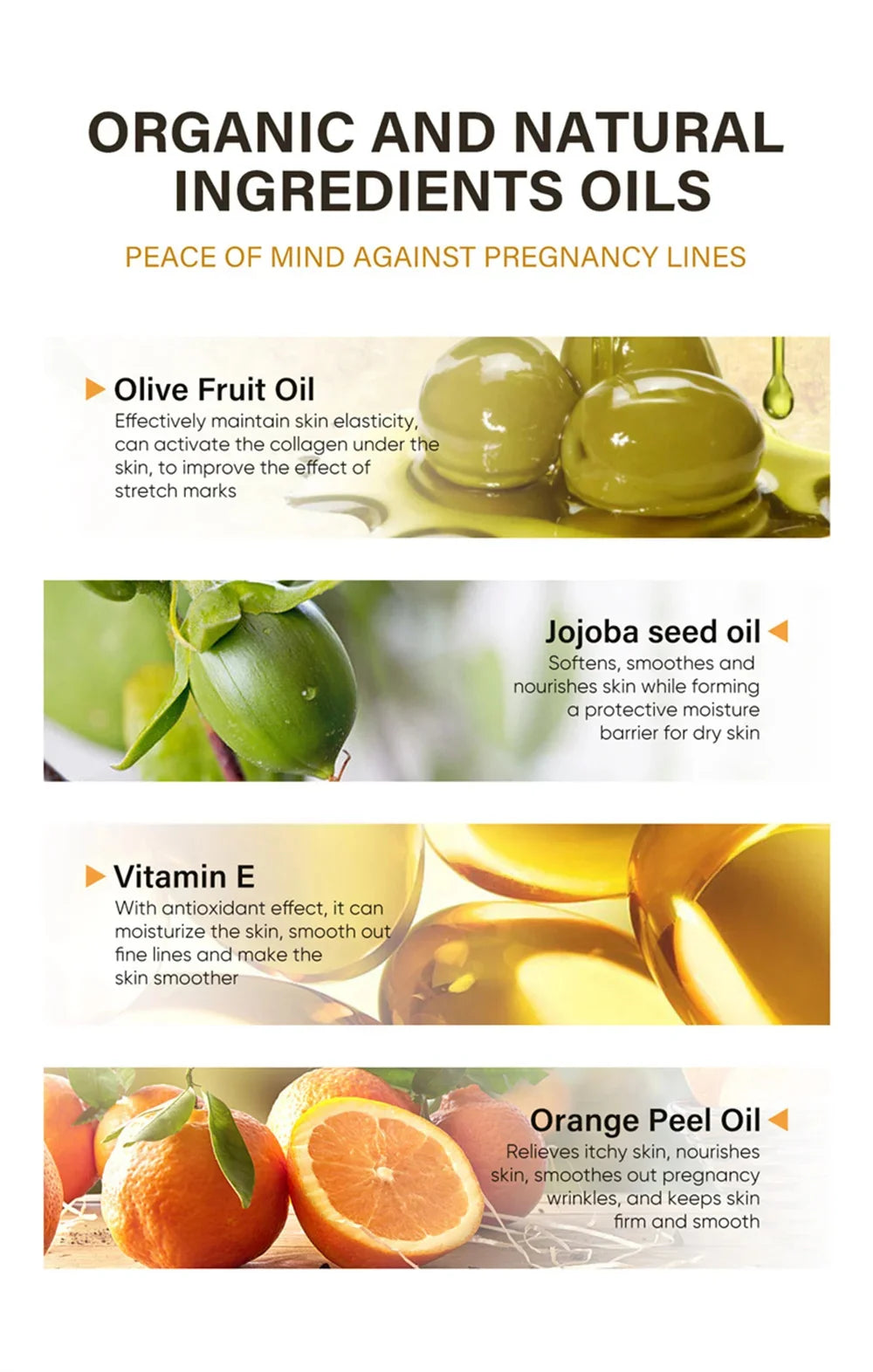 Stretch Mark Removal Oil Removes Postpartum Pregnant Women Scar Repair Obesity Stretch Mark Anti-Aging Firming Serum Skin Care