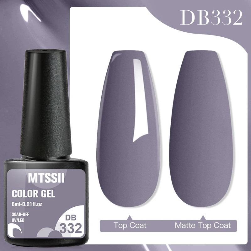 Mtssii 6ml Nail Gel Jelly Eggshell Gel Nail Polish Transparent Gel Soak Off Nail Art Gel UV LED Varnish