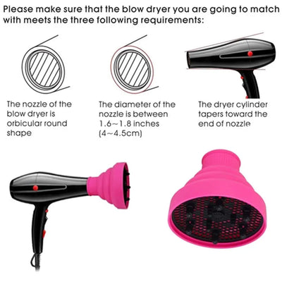 Salon Hair Diffuser Women Curly Hair Dryer Barber Foldable Blow Dryers Silicone Universal Diffuser Barbershop Tools