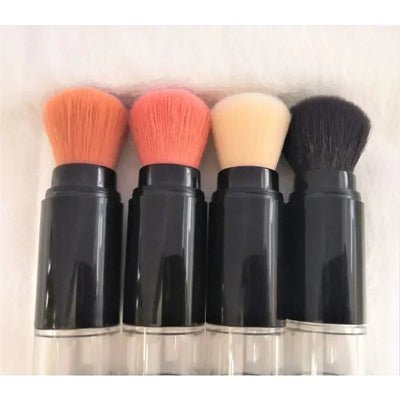 2 in 1 Foundation Brush Makeup Brush Empty Travel Blush with Refillable Loose Powder Bottle Jar Makeup Beauty Tools