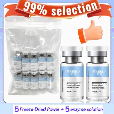 Polypeptide Placenta Freeze-dried Powder Essence Repair Facial Hydrating Nourishing Pore Shrinking Skin Rejuvenate Skin Care