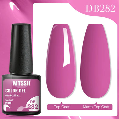 Mtssii 6ml Nail Gel Jelly Eggshell Gel Nail Polish Transparent Gel Soak Off Nail Art Gel UV LED Varnish