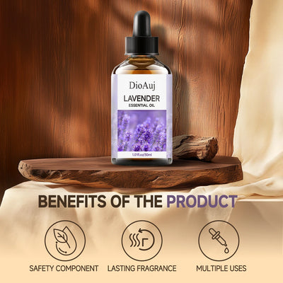 30ml/1.01fl.oz  LAVENDER Essential Oil  for Humidifier, Facial, Skin Care, Aromatherapy, Hair Care, Scalp and Body Massage