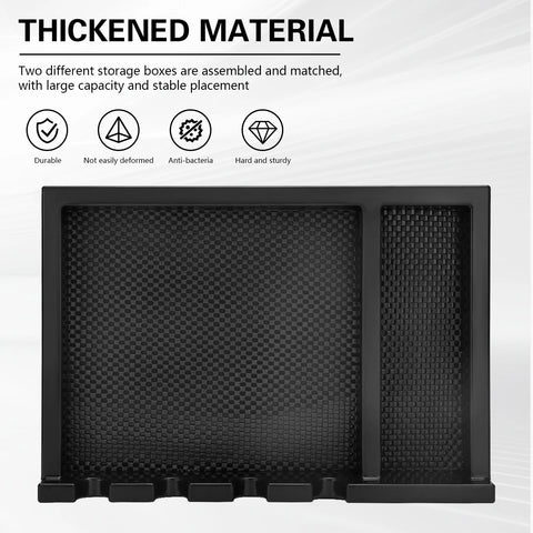 Barber Tray Holder Multifunctional Anti Slip Detachable Hair Comb Scissors Rack Hairdressing Tools Box Barbershop Accessories