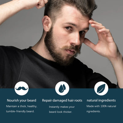 Natural Hair Care Essential Oil Ginger Polygonum Multiflorum Deep Nourish Thicken Soft Smooth Serum for Hair Beard Growing Care