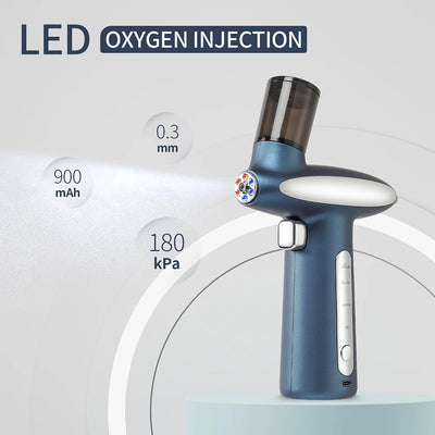 Red/Blue Photon Skin Hydrator Make Up Skin Moisturizing Nano Mist Sprayer Face Steamer Spray Airbrush Water Oxygen Injection